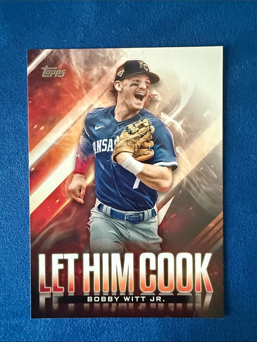 Topps Bobby Witt Jr. Card - Blue and Red Accents